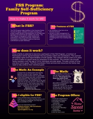FSS Program Flyer. All information on this flyer is listed above.