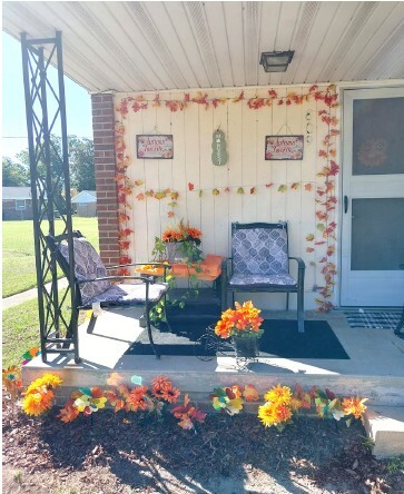 View of Patricia Little's porch.
