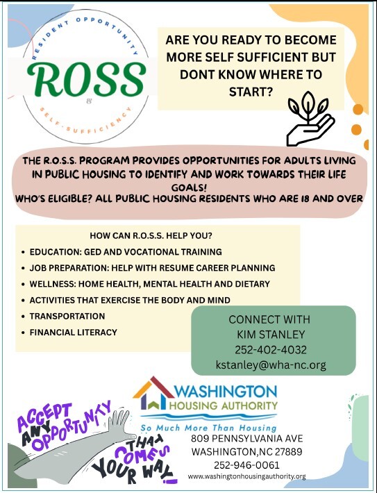 ROSS flyer. All information as listed below.