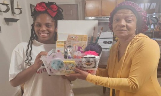 Lovetta Osby and India Osby winners of the costume contest.