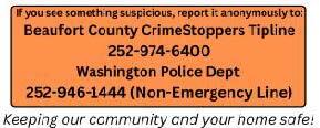 Beaufort County CrimeStoppers flyer. All information as listed below.