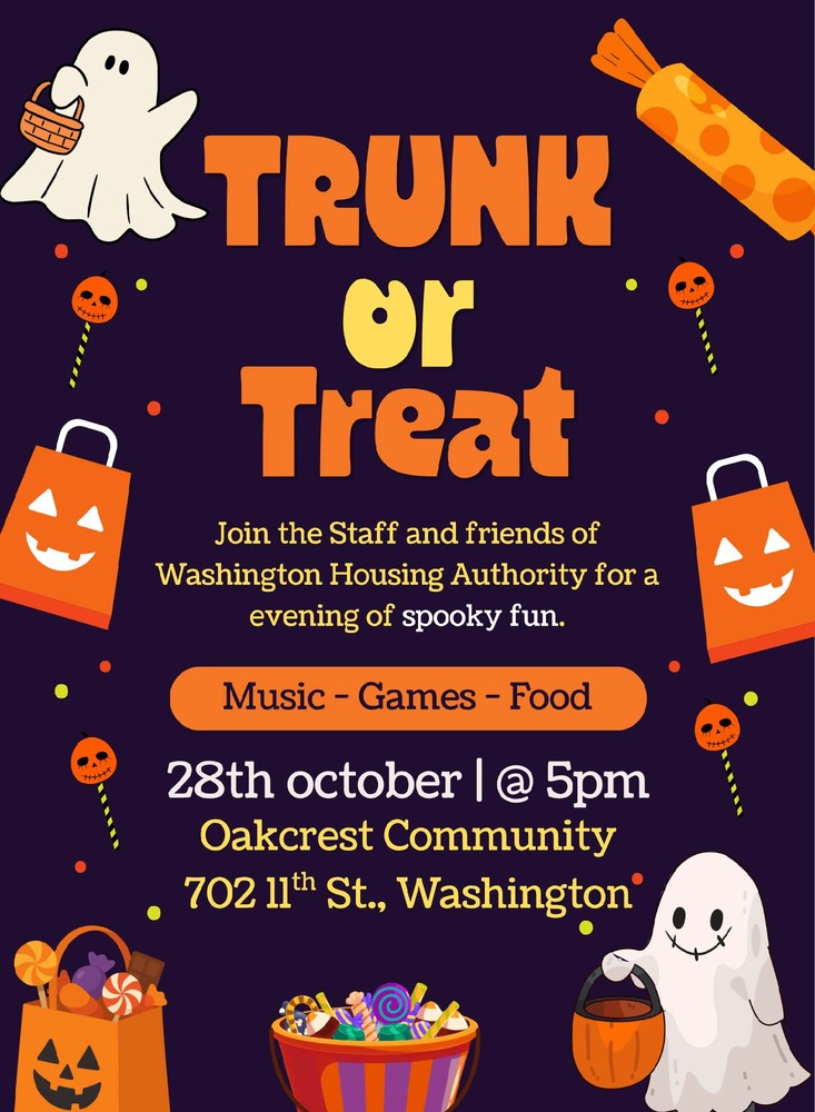 Trunk or Treat flyer. All information as listed below.