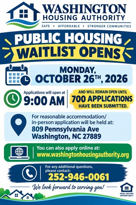 Public Waitlist Opens flyer. All information as listed below.