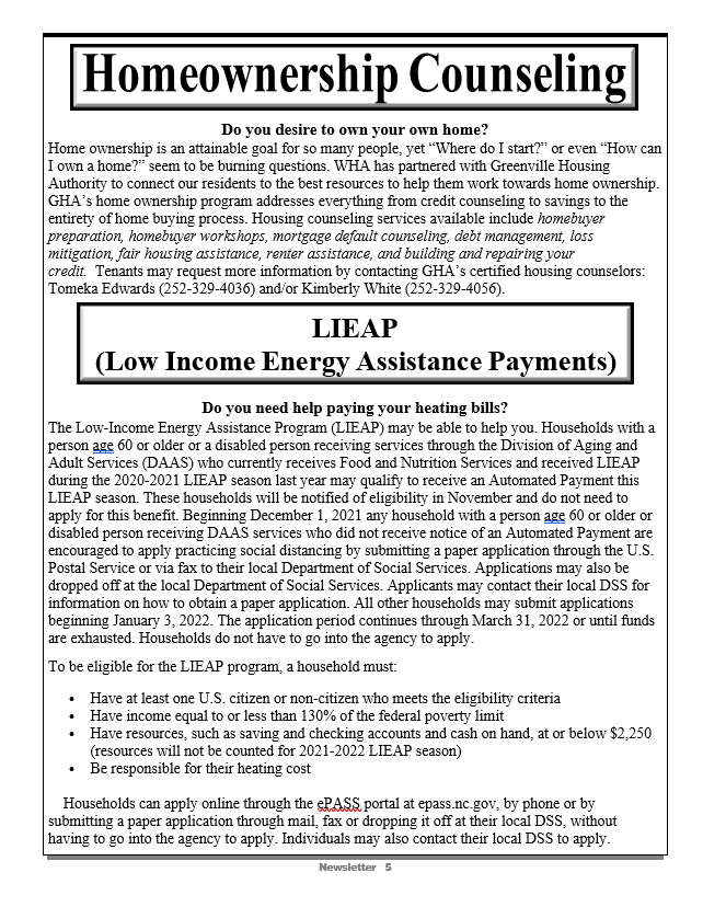 Homeownership and LIEAP