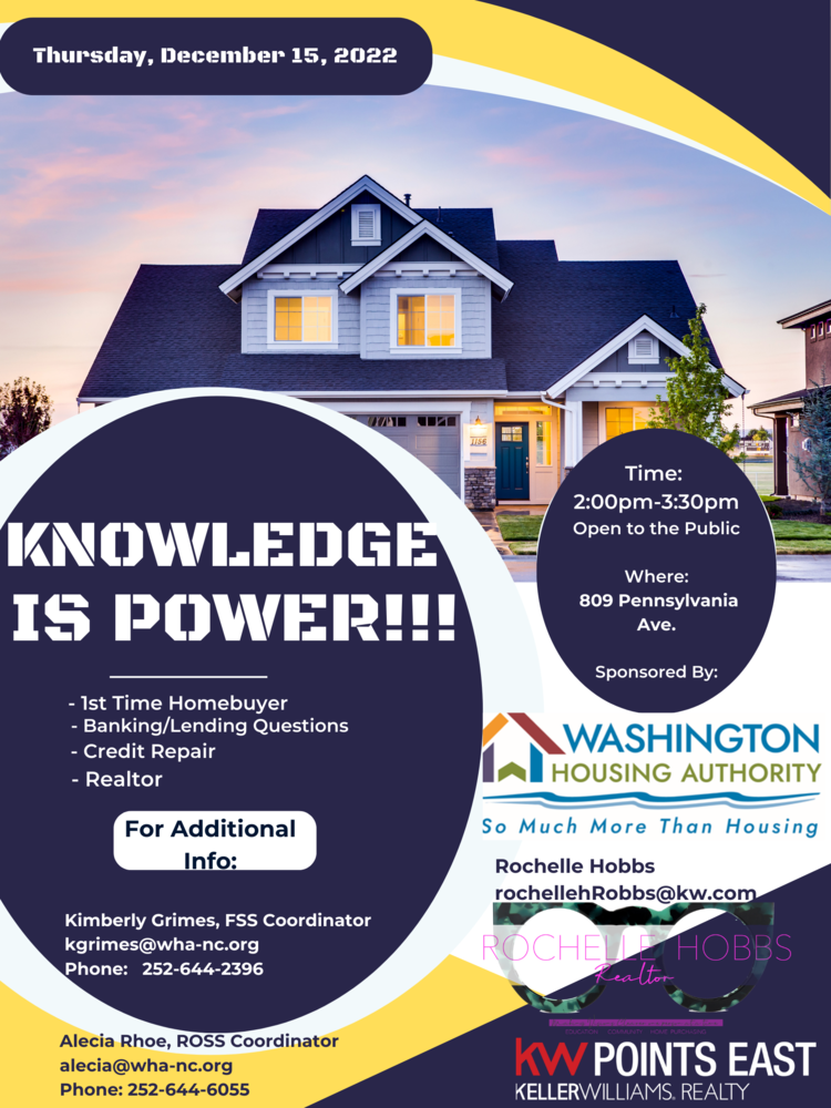 Knowledge Is Power Flyer. All information from this flyer is listed above.