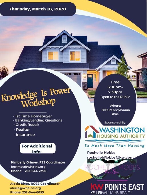 Knowledge is Power Flyer. All information from this flyer is listed above.