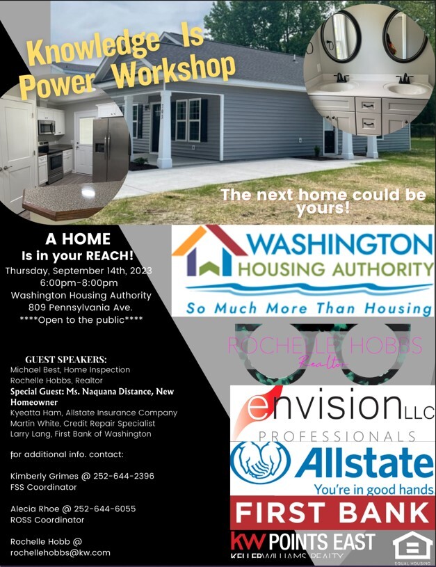 Knowledge is Power Flyer. All information on flyer is listed above.