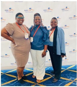 Alecia Rhoe with LaTonya Watson and Eloria James of Laurel Housing Authority in Laurel, MS.