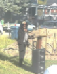 A speaker talking at the groundbreaking ceremony. 