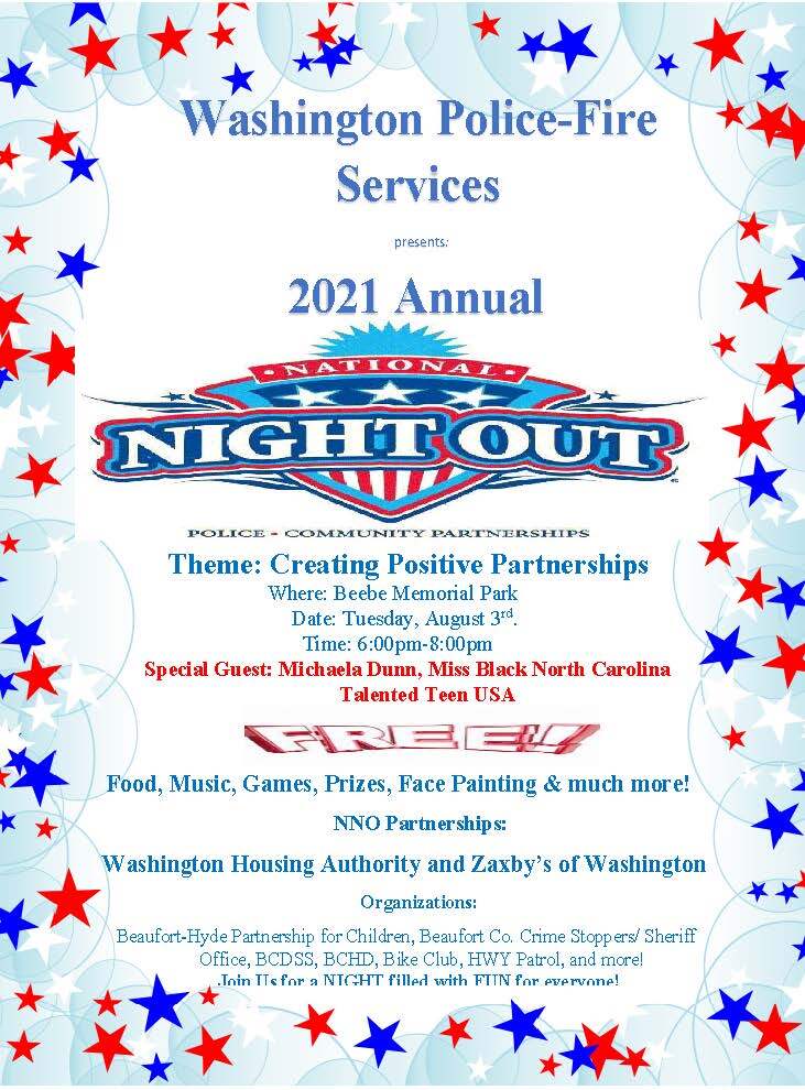 national night out flyer, content in full above