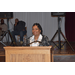 Lady standing at podium