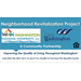 Neighborhood Revitalization Project. All information from this flyer is listed in the photo caption.