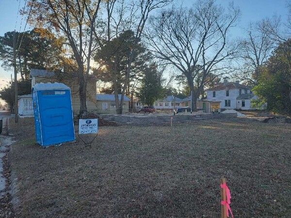 Phase two construction site for the Neighborhood Revitalization Program.