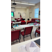  A view of Three students sitting at tables. 