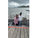  Two females on the boat. 