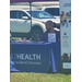  A person sits at a booth. 
